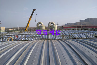 唐山某煤化工企業不鏽鋼汙水池加蓋工程