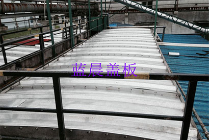 上海某製藥有限公司汙水池不鏽鋼拱形蓋板（bǎn）加蓋工程