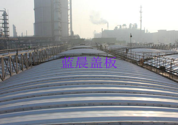 山（shān）西襄汾某焦化有限公司汙水池不鏽鋼拱形蓋板加蓋工程