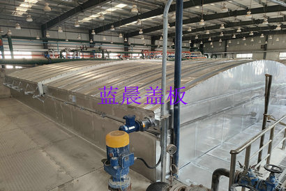 內蒙包頭某集團電動滑動式汙水池封閉加蓋項目